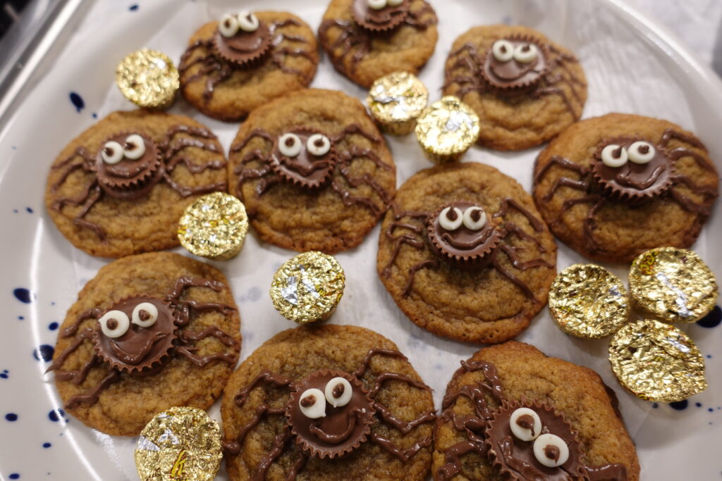 spider cookies for halloween