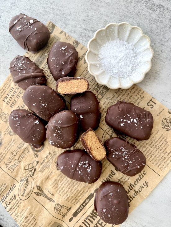 No-Bake Chocolate Covered Protein Eggs With Almond Butter (Easy + Clean)