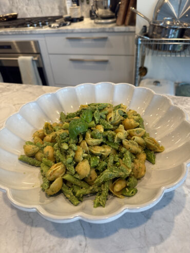 Green Pesto Pasta Salad